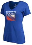 New York Rangers NHL Fanatics - Women's Plus Size Gradient Logo T-Shirt