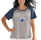 Edmonton Oilers NHL Alyssa Milano - Women's Plus Size Conference T-Shirt