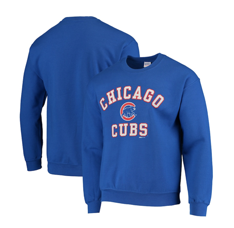 Chicago Cubs MLB Stitches - Fleece Crew Neck Sweatshirt