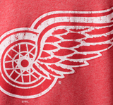 Detroit Red Wings NHL Majestic - Tri-Blend 3/4-Sleeve Raglan T-Shirt