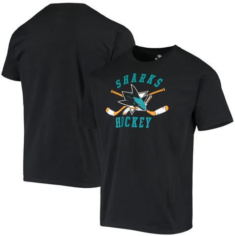 San Jose Sharks NHL Fanatics - Crossed Sticks T-Shirt