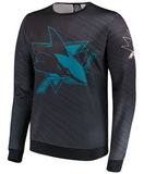 San Jose Sharks NHL FOCO - Static Rain Printed Sweatshirt