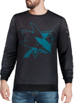 San Jose Sharks NHL FOCO - Static Rain Printed Sweatshirt