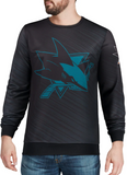 San Jose Sharks NHL FOCO - Static Rain Printed Sweatshirt