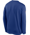 New York Giants NFL Nike - Sideline Playbook Performance Long Sleeve T-Shirt