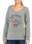 Los Angeles Kings NHL CCM - Women's Comfy Crew V-Neck Sweater