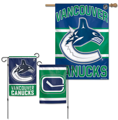 Vancouver Canucks NHL WinCraft - House Flag & Garden Flag Set