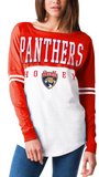 Florida Panthers NHL New Era - Women's Varsity Long Sleeve T-Shirt