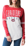 Montreal Canadiens NHL New Era - Women's Varsity Long Sleeve T-Shirt