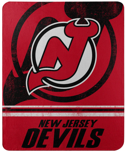 New Jersey Devils NHL Northwest Company 50 x 60 Fleece Throw Bla Pro Look Sports Apparel