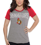 Ottawa Senators NHL Alyssa Milano -Women's Conference Tri-Blend T-Shirt