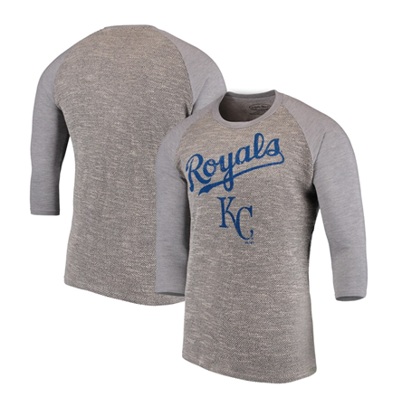 Kansas City Royals MLB Majestic Threads - French Terry 3/4-Sleeve T-Shirt