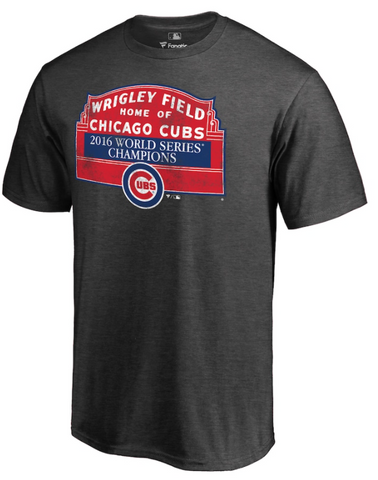 Chicago Cubs MLB Fanatics - World Series Champions Sign Win T-Shirt
