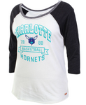 Charlotte Hornets NBA Sportiqe - Women's Emily Raglan T-Shirt