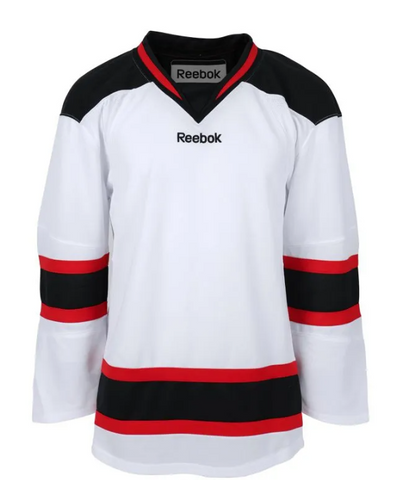 Reebok New Jersey Devils Edge Uncrested Adult Hockey Jersey in Red Size Medium
