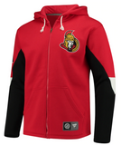 Ottawa Senators NHL Fanatics - Breakaway Lace-Up Full-Zip Hoodie