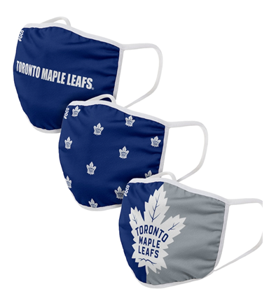 Toronto Maple Leafs NHL FOCO - Adult Face Covering 3-Pack