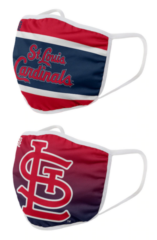St. Louis Cardinals MLB FOCO - Adult Face Covering 2-Pack