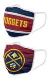 Denver Nuggets NBA FOCO - Adult Face Covering 2-Pack