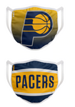Indiana Pacers NBA FOCO - Adult Face Covering 2-Pack