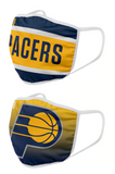 Indiana Pacers NBA FOCO - Adult Face Covering 2-Pack