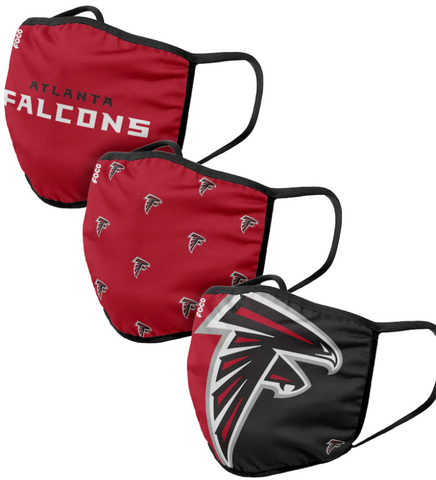 Atlanta Falcons NFL FOCO - Adult Face Covering 3-Pack