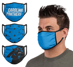 Carolina Panthers NFL FOCO - Adult Face Covering 3-Pack