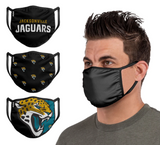 Jacksonville Jaguars NFL FOCO - Adult Face Covering 3-Pack