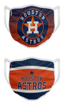Houston Astros MLB FOCO - Adult Face Covering 2-Pack