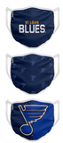 St. Louis Blues NHL FOCO - Adult Face Covering 3-Pack