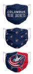 Columbus Blue Jackets NHL FOCO - Adult Face Covering 3-Pack