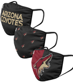 Arizona Coyotes NHL FOCO - Adult Face Covering 3-Pack