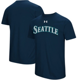Seattle Mariners MLB Under Armour - Team Font Performance T-Shirt (5XL)