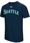 Seattle Mariners MLB Under Armour - Team Font Performance T-Shirt (5XL)