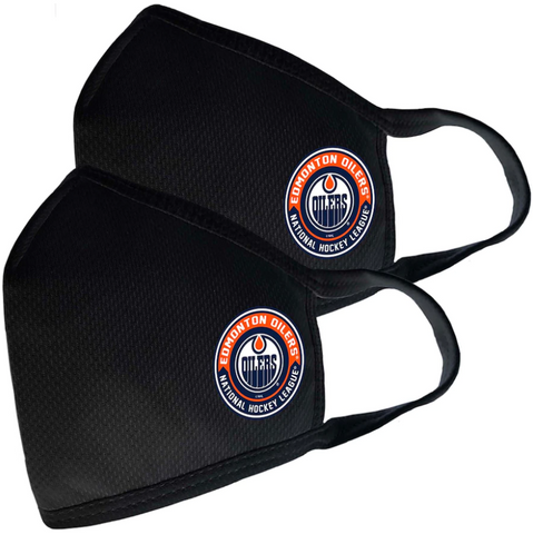 Edmonton Oilers NHL – Adult Team Logo Face Covering 2-Pack