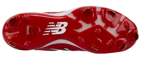 Red new online balance baseball cleats