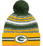 Green Bay Packers NFL New Era - Sideline Sport Cuffed Knit Beanie