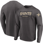 New Orleans Saints NFL Majestic - Kick Return Long Sleeve T-Shirt