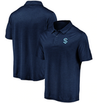 Seattle Kraken NHL Fanatics - Striated Logo Polo – Navy