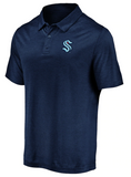 Seattle Kraken NHL Fanatics - Striated Logo Polo – Navy