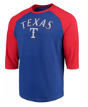 Texas Rangers MLB Majestic - This Season 3/4-Sleeve Tri-Blend T-Shirt