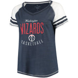 Washington Wizards NBA Soft as a Grape - Women's Color Blocked Tri-Blend T-Shirt