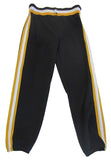 Athletic Knit – Double Knit League Baseball Pants (Black-Gold-White)