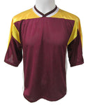 Athletic Knit Lacrosse Jersey - Maroon-Gold-White
