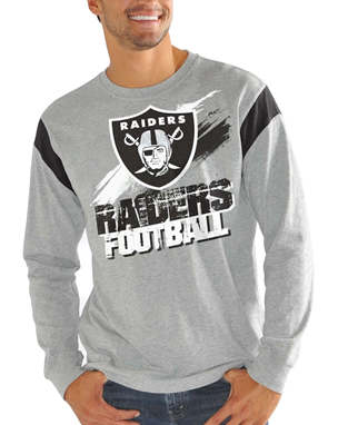 Las Vegas Raiders NFL - Receiver Slub Jersey Long Sleeve T-Shirt
