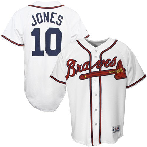 Atlanta Braves MLB Chipper Jones Majestic Jersey – Pro Look