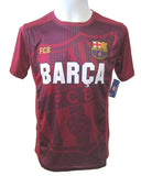 Barcelona FC Maroon Short Sleeve T-Shirt