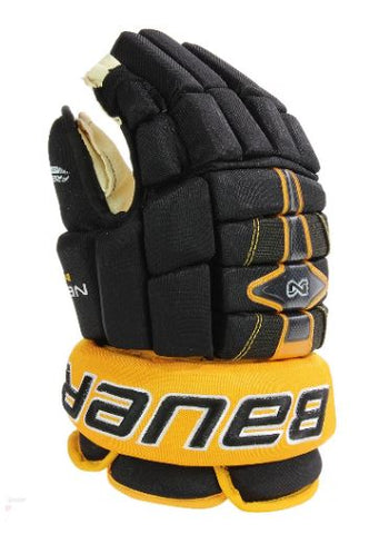 Bauer Nexus N9000 - Senior Hockey Gloves (Black-Gold)