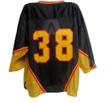 AK Custom Inline Hockey Jersey - Black-Gold-Red