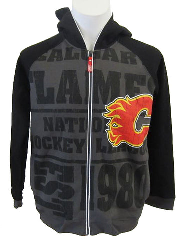 Calgary Flames NHL - Grey-Black Hoodie